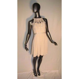 TFNC Embellished with Beads Halter Cut-Out Cage